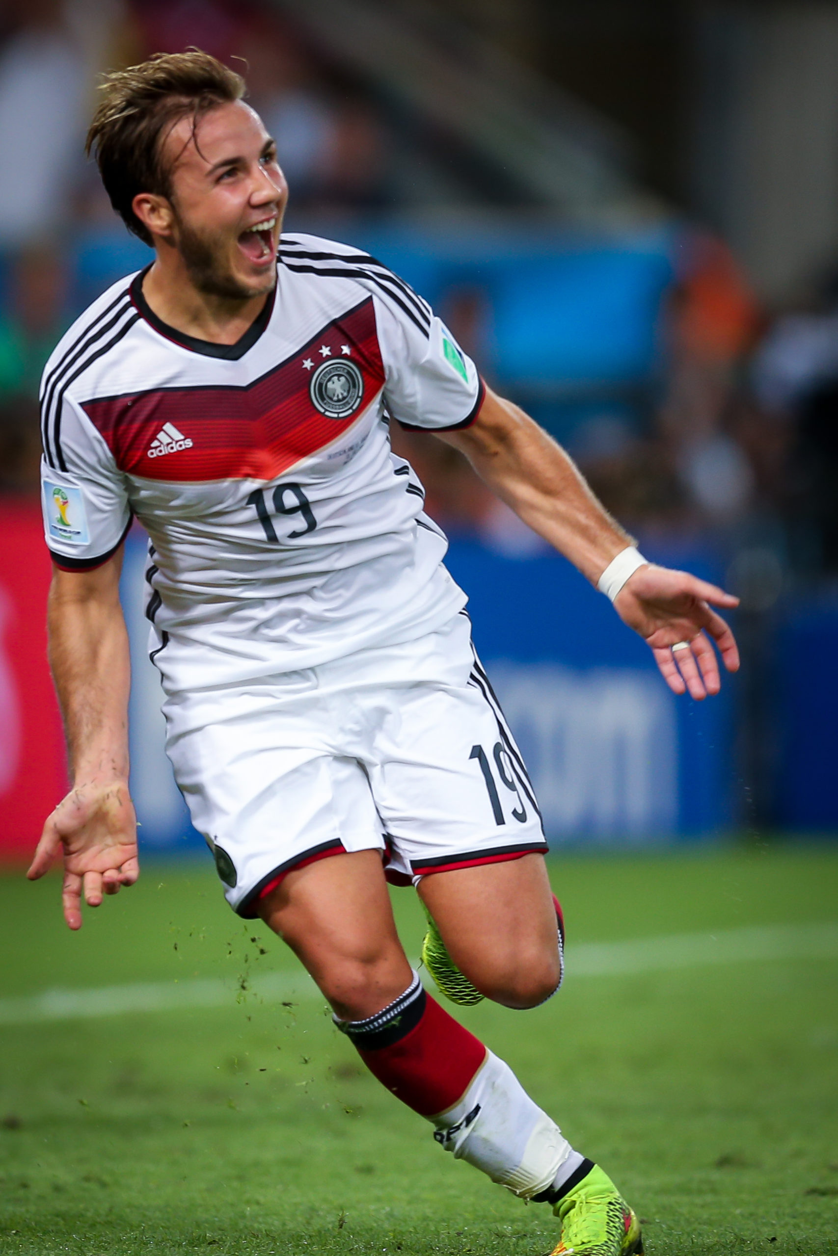 World Cup final Gotze celebrates his winner